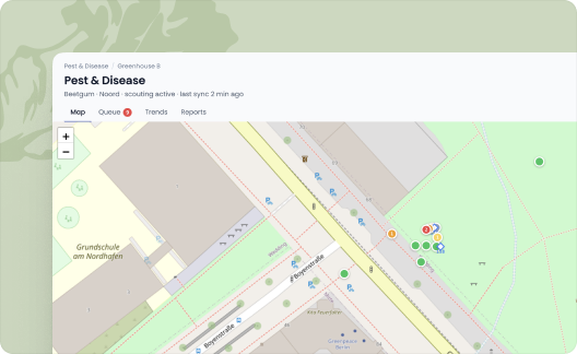Interactive infection map